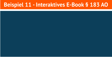 Beispiel 11 - Interaktives E-Book § 183 AO